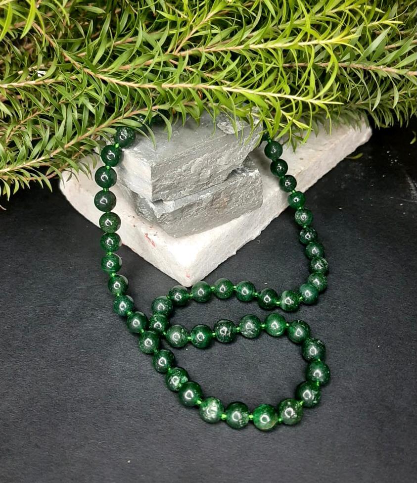 Jade Beaded Necklace | Lab Certified |