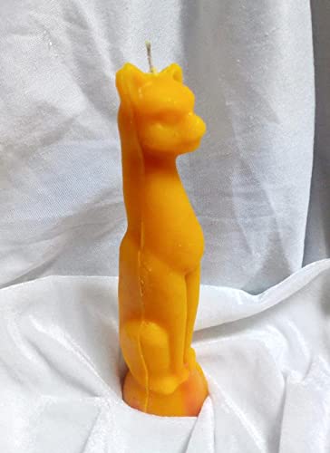 Cat Figure Spell Candle | Wicca Spells Candle | Yellow