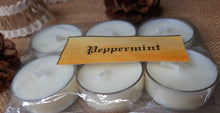 Load image into Gallery viewer, Peppermint Tealight Candles | Set of 6 | Scented Candle | Burning hours: 2 |
