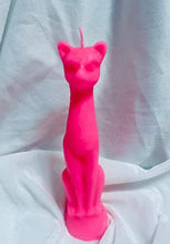 Load image into Gallery viewer, Cat Figure Spell Candle | Wicca Spells Candle | Pink
