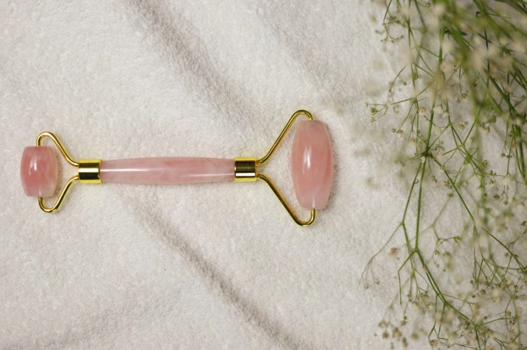 Rose Quartz Facial Massage Roller