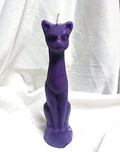 Load image into Gallery viewer, The Healing Store Cat Figure Spell Candle | Ritual Candle | Wicca Spells Candle | Great for Halloween, Birthdays, Purple
