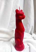 Load image into Gallery viewer, Cat Figure Spell Candle | Wicca Spells Candle | Red
