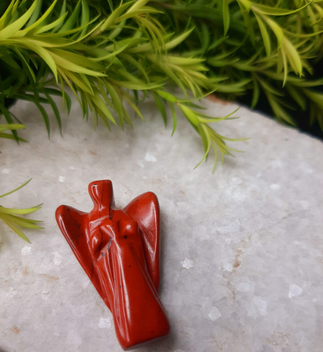 Red Jasper Crystal Angel | Lab Certified |
