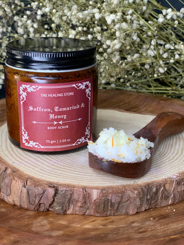Saffron, Tamarind and Honey Body Scrub