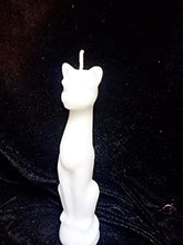 Load image into Gallery viewer, Cat Figure Spell Candle | Wicca Spells Candle | White
