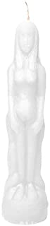 White Female Figurine Candle For Spell, Wicca, Hoodoo | Height: 8'' | Burning Hours: 2 |