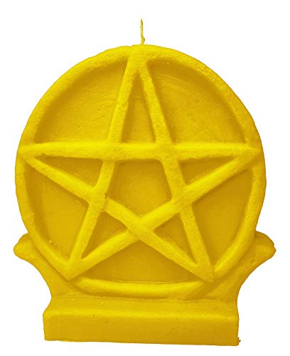 Red Pentacle Candle For Spell, Wicca, Hoodoo | Height: 5'' | Burning Hours: 46 |